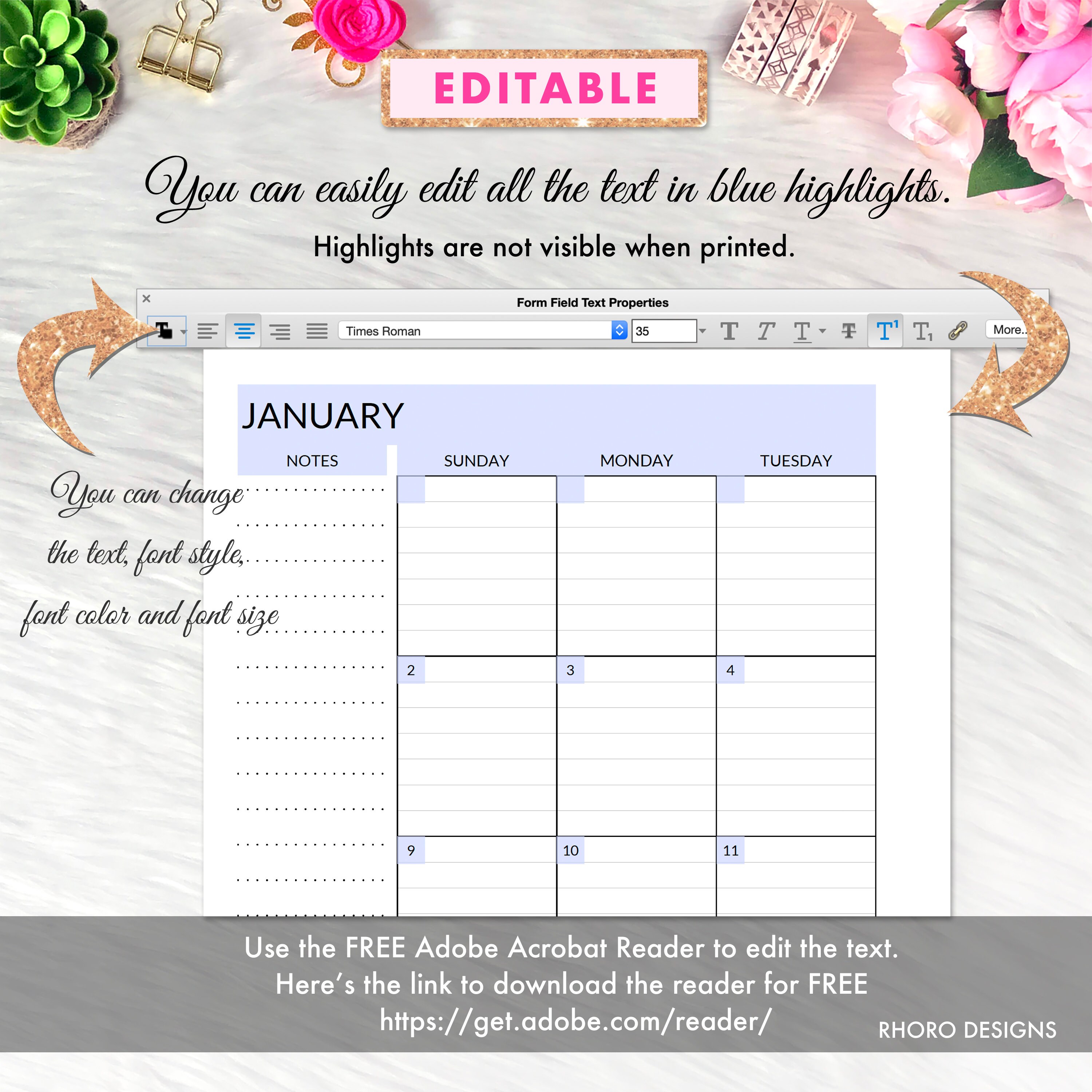 EDITABLE A5 Planner Inserts Printable A5 Monthly Lined - Etsy