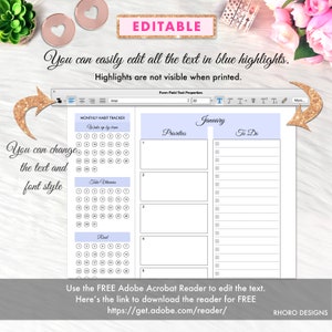 Happy Planner Printable Monthly Inserts, Monthly Overview, Month at A ...