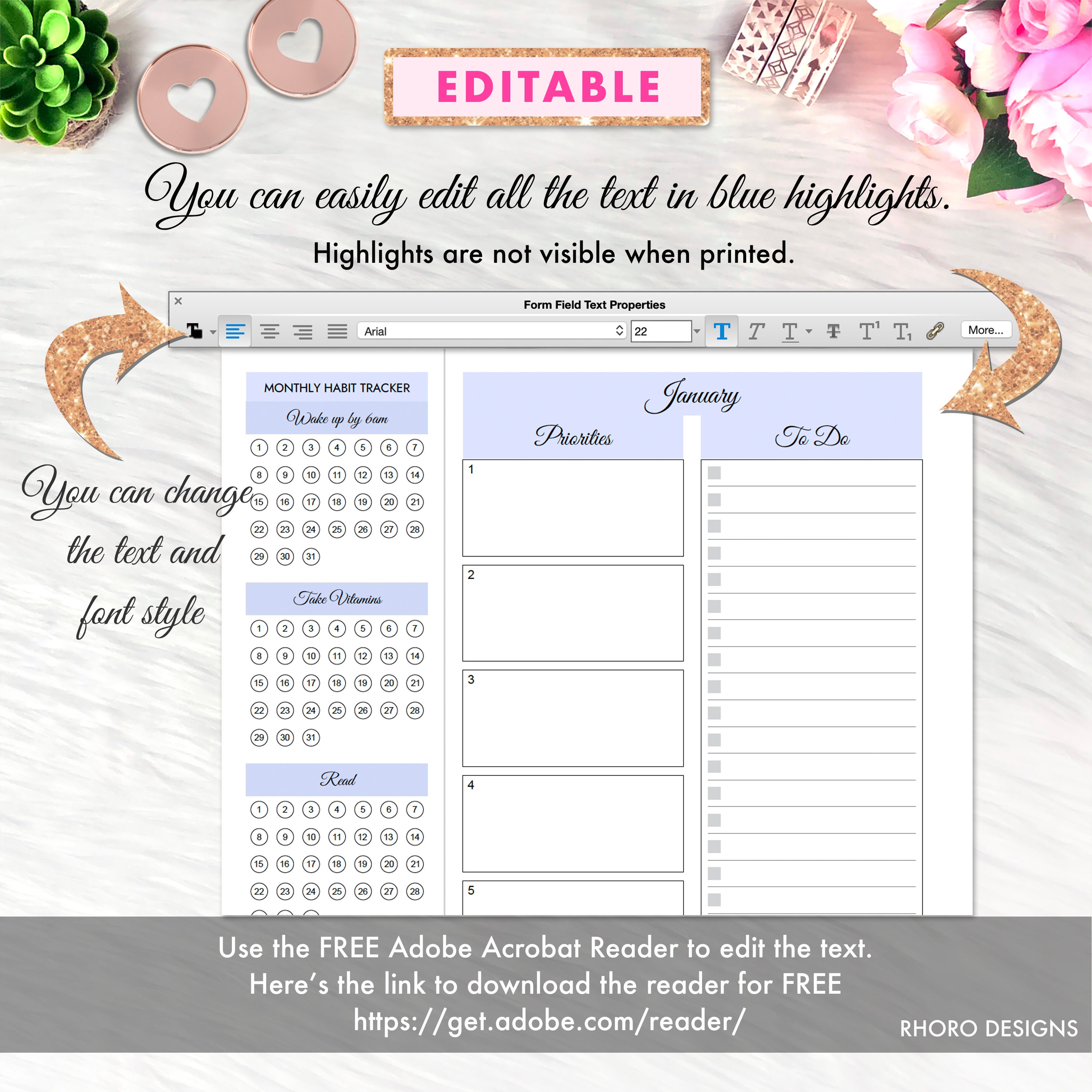 Happy Planner Printable Monthly Inserts, Monthly Overview, Month at A ...