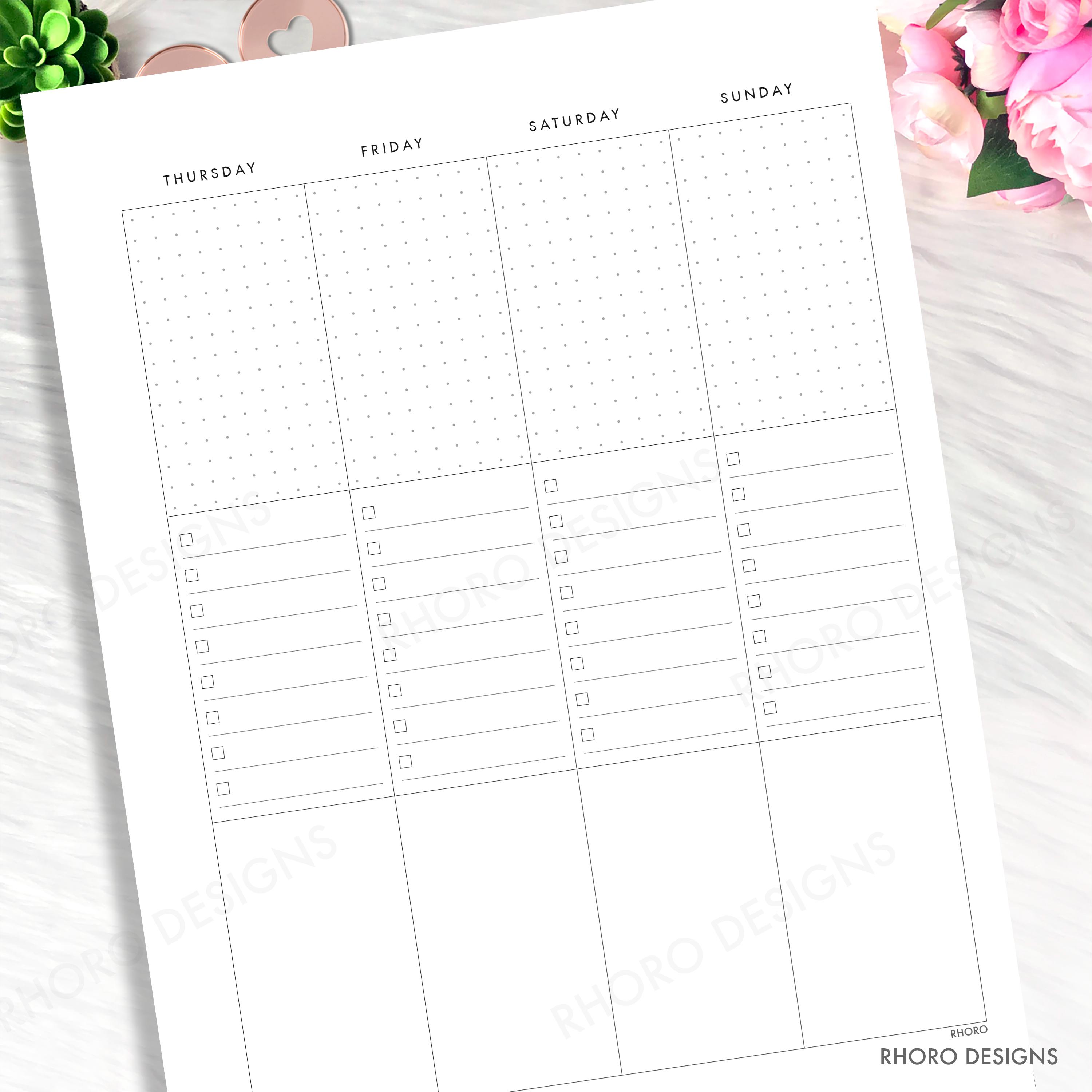 Classic Happy Planner Inserts, Happy Planner Inserts Printable, Weekly ...