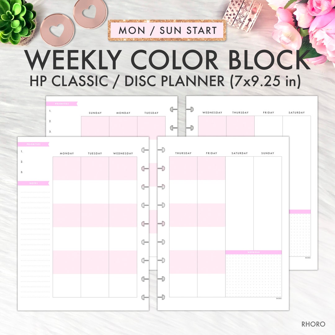 Happy Planner Insert Student Student Happy Planner Color Etsy