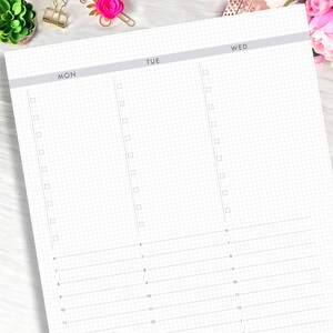 Half Letter Planner Inserts Printable, Weekly Vertical on 2 Pages ...