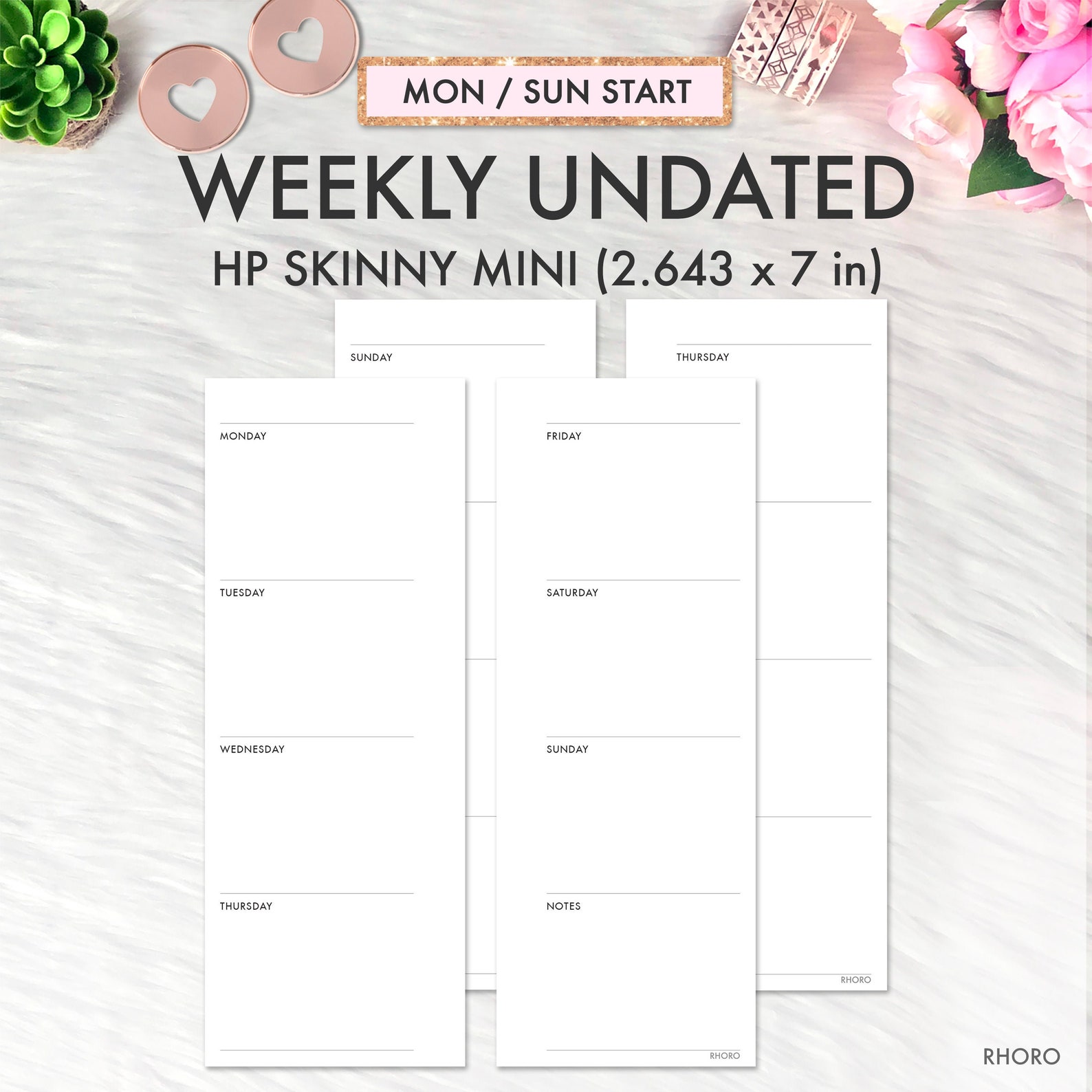 SKINNY MINI Happy Planner Inserts, Happy Planner Skinny Mini Printable ...