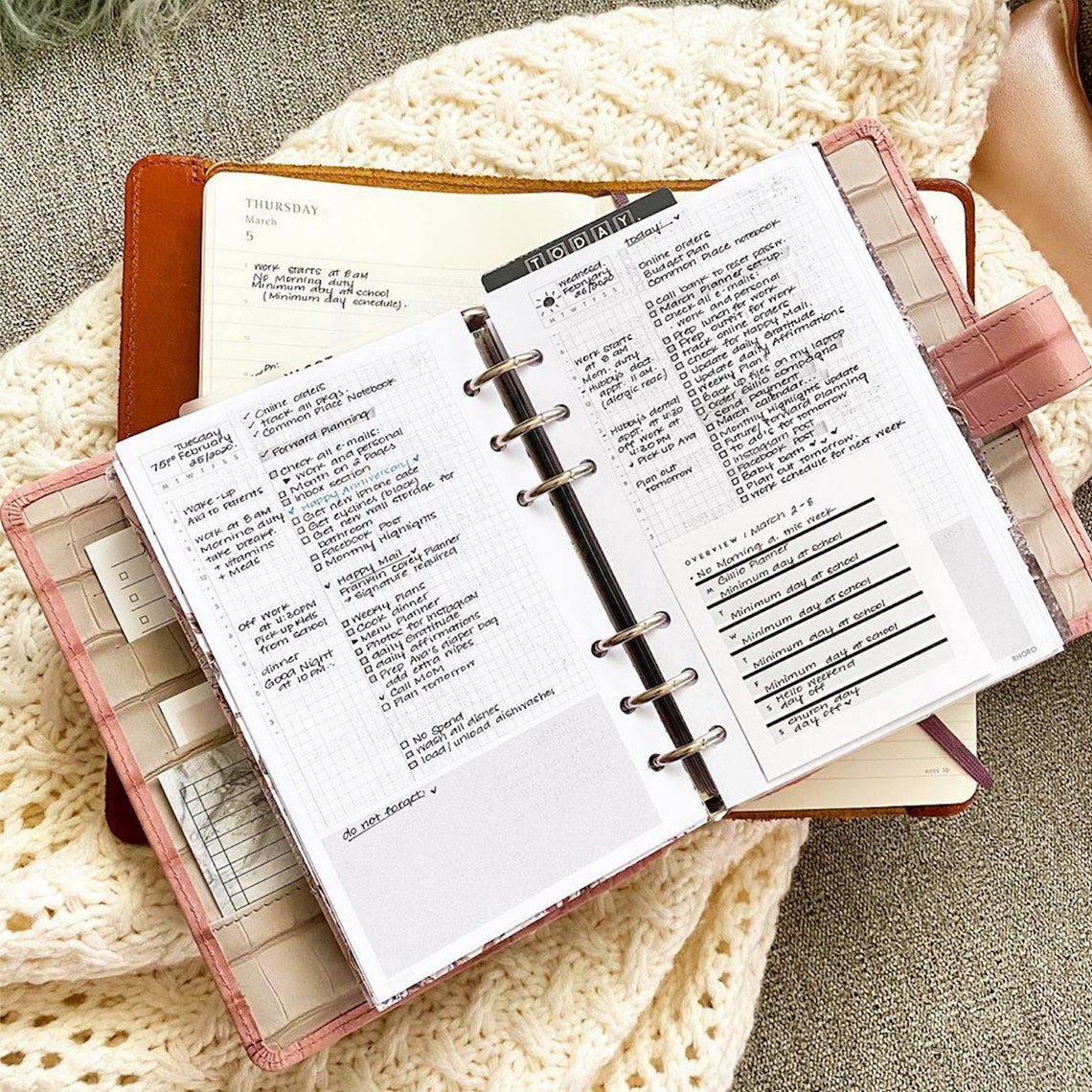 FRANKLIN COVEY Compact Inserts Printable Hobonichi Style Grid Etsy