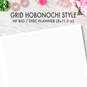 BIG HAPPY PLANNER Printable Insert, Hobonichi Weeks Grid Style Bundle ...