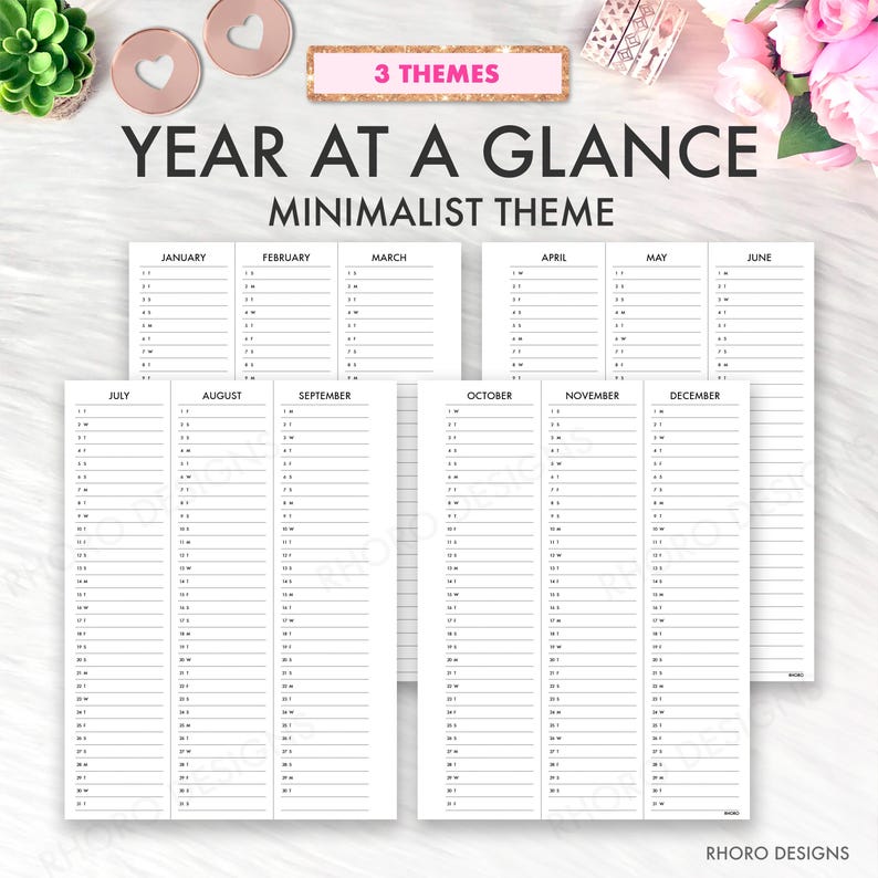 Happy Planner Printable, Teacher Planner Year At A Glance 2025 2026 2027 Classic Happy Planner Inserts, Student Planner Calendar July PDF image 4