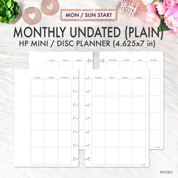 Happy Planner Mini Inserts Mini Happy Planner Printable Etsy