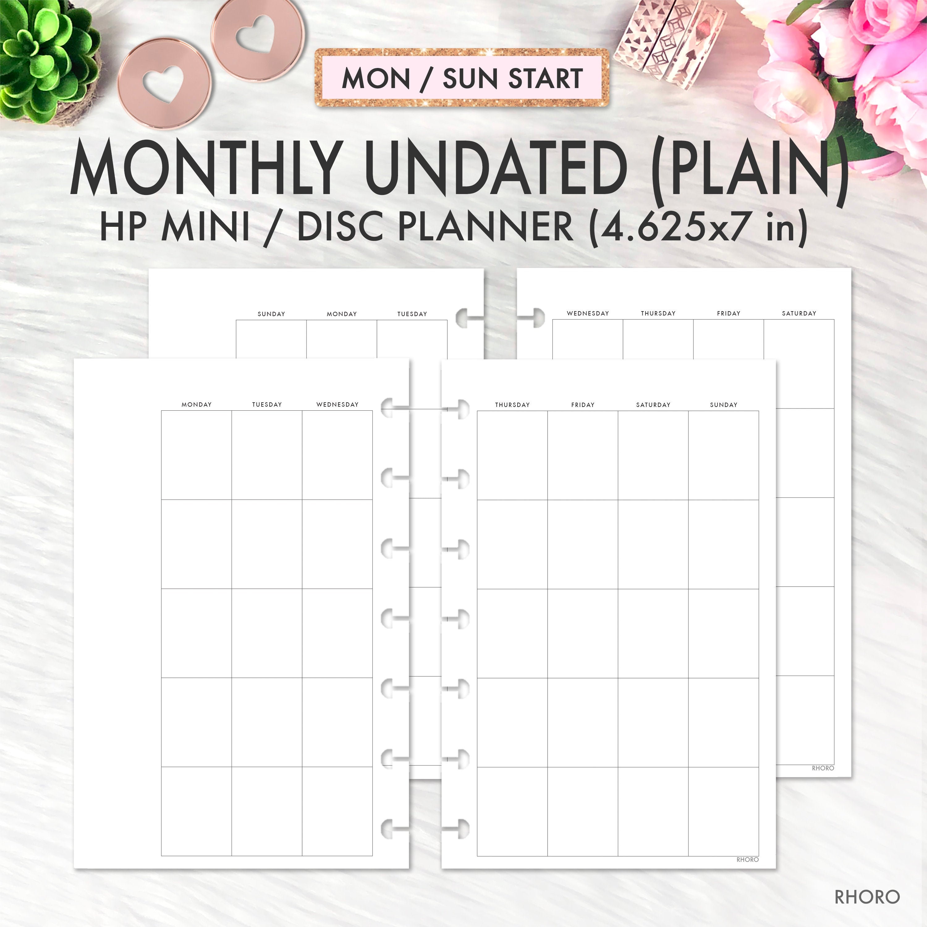 Happy Planner Mini Inserts Mini Happy Planner Printable | Etsy