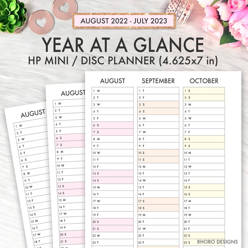 Mini Happy Planner Printable Inserts Teacher Student Planner Etsy