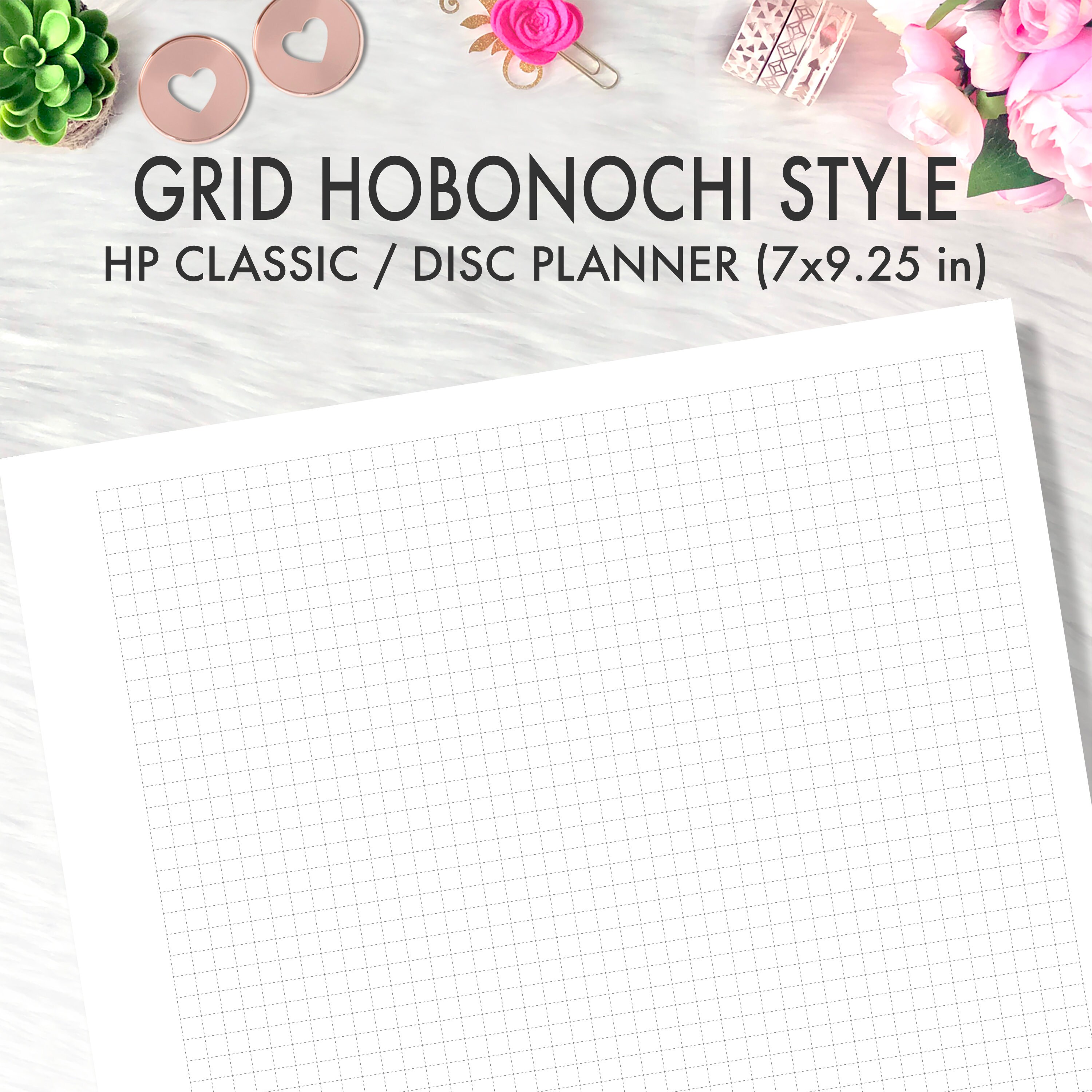 CLASSIC HAPPY PLANNER Printable Insert, Hobonichi Weeks Grid Style ...