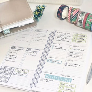 Standard TN Weekly Midori Inserts, Weekly Undated, Travelers Notebook ...