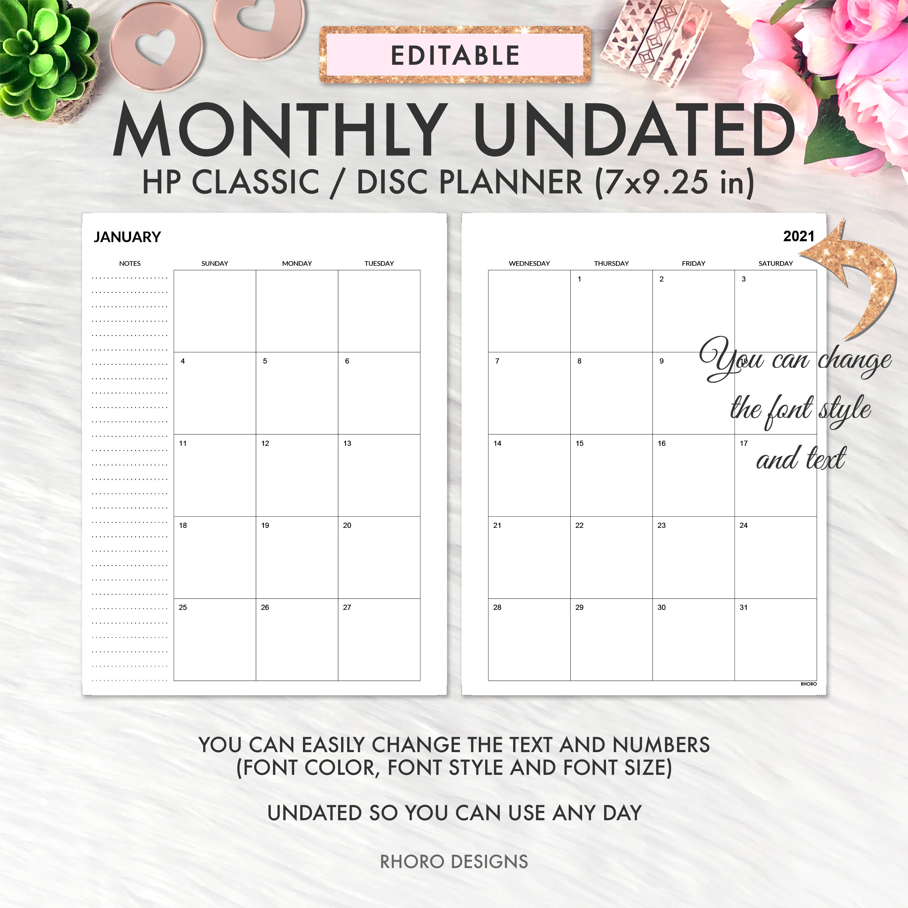Happy Planner Template Happy Planner Template