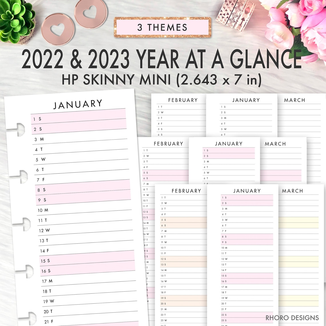 SKINNY MINI Happy Planner Inserts Happy Planner Skinny Mini - Etsy
