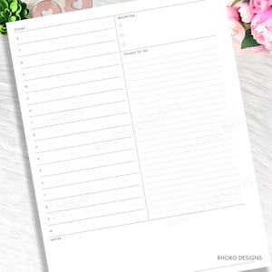BIG HAPPY PLANNER Printable Insert, Happy Planner Daily Inserts, Happy ...