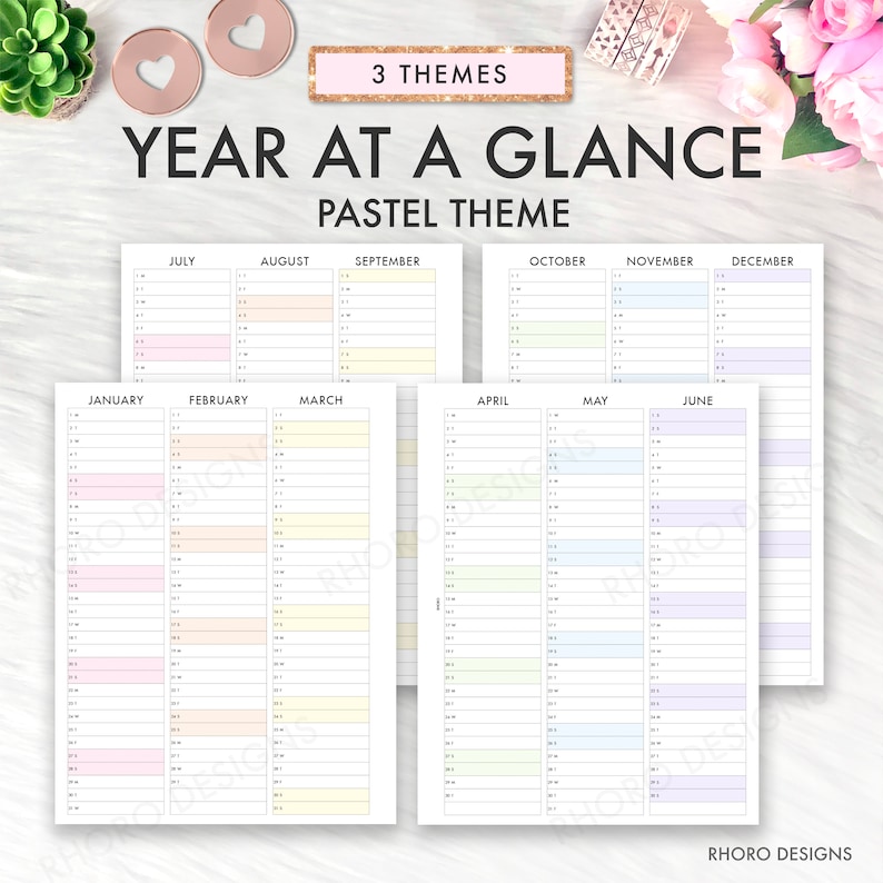 BIG HAPPY PLANNER Printable Insert 2023 2024 Year at A Etsy