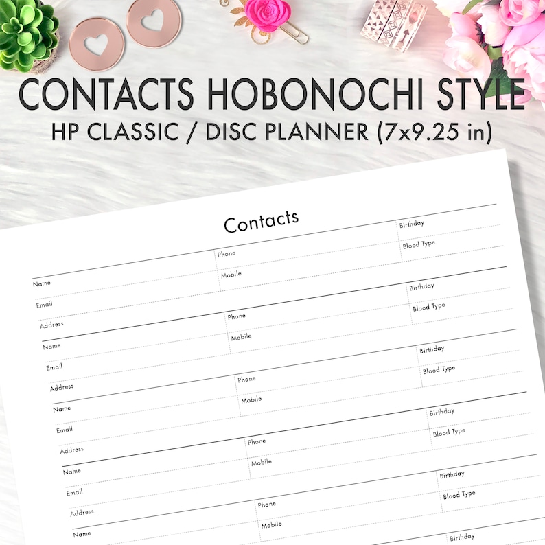 CLASSIC HAPPY PLANNER Printable Insert, Hobonichi Weeks Grid Style ...