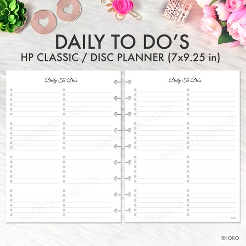CLASSIC Happy Planner Checklist Insert Weekly Checklist - Etsy