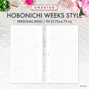 Personal Planner Inserts Printable, Hobonichi Style Bundle, Personal ...