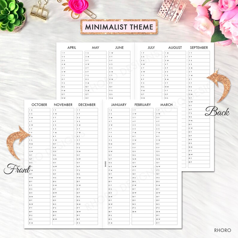 B6 Slim Printable Inserts B6 Slim Inserts B6 Slim Printable - Etsy