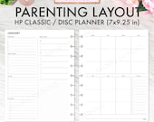 CLASSIC HAPPY PLANNER Parenting Layout Printable Insert Pdf, Parenting Layout Weekly Undated Happy Planner Refill Printable Inserts Planner