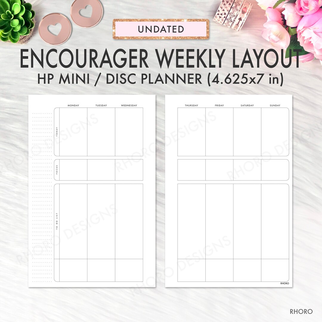 MINI HAPPY PLANNER Inserts, Happy Planner Inserts Printable, Encourager ...