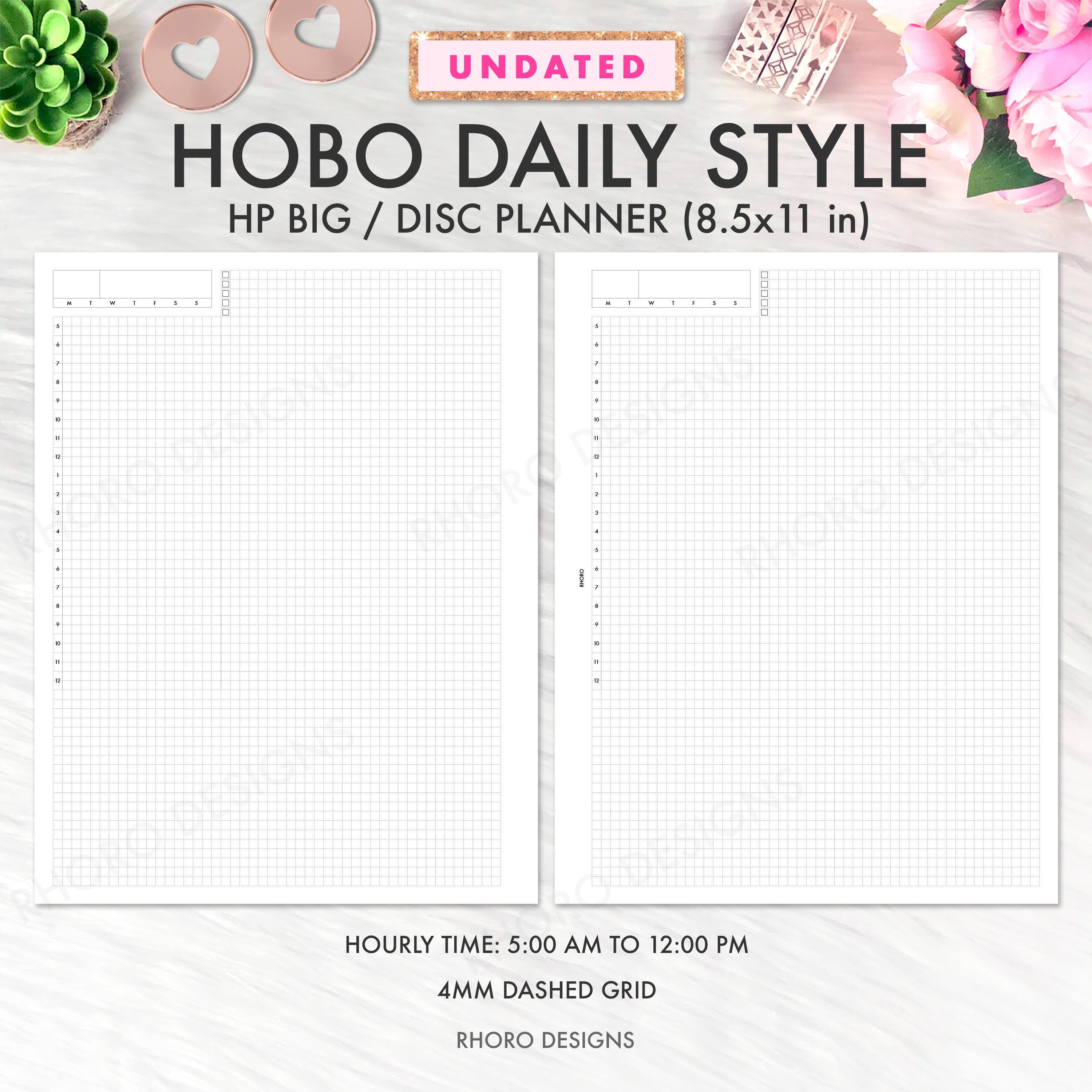 Big Happy Planner Printable Inserts, Daily Hourly Pages, Daily Sheets ...