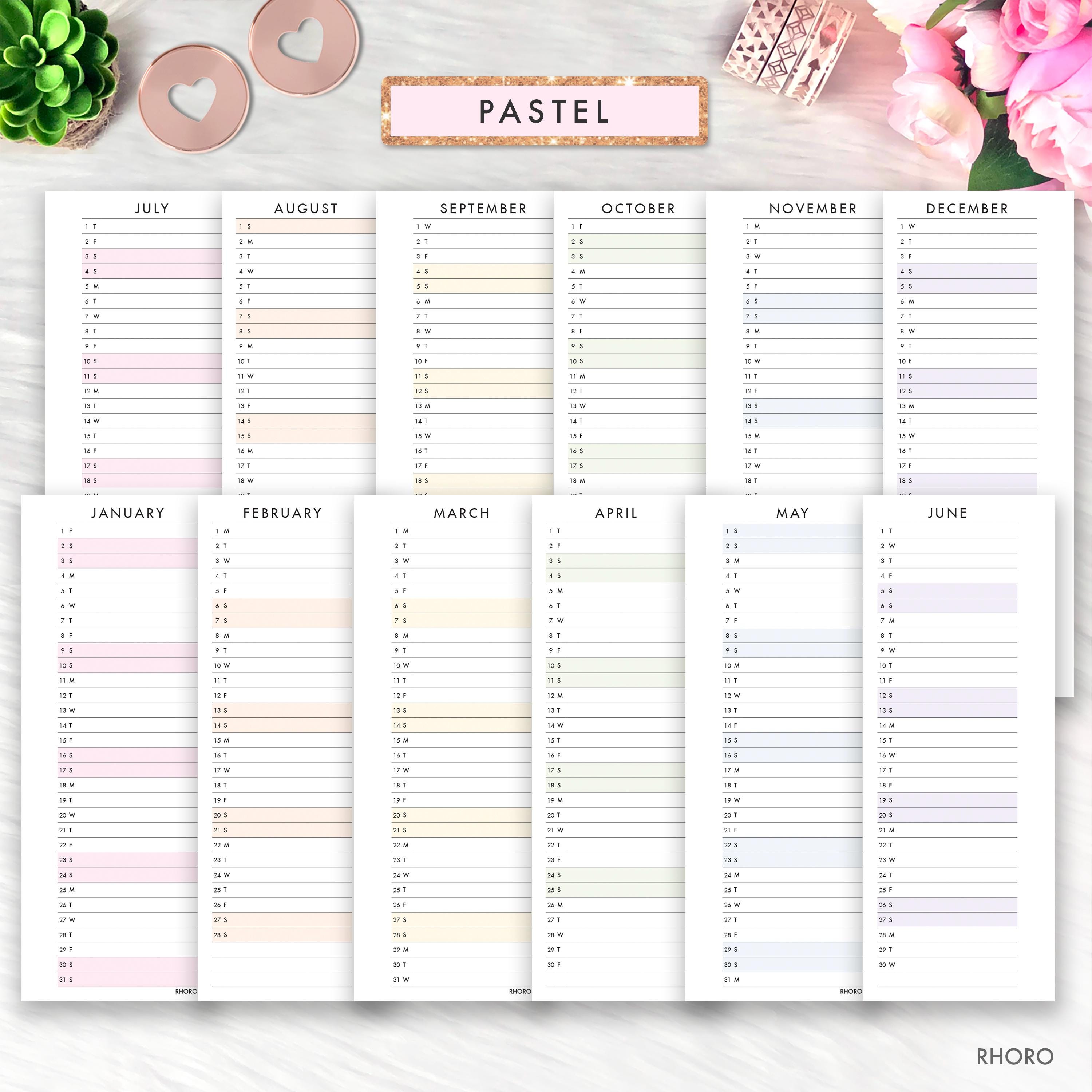 SKINNY MINI Happy Planner Inserts, Happy Planner Skinny Mini Printable ...