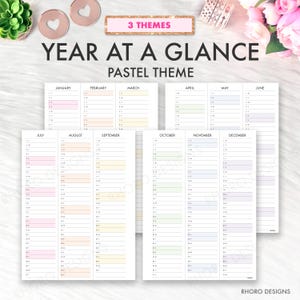 Happy Planner Printable, Teacher Planner Year At A Glance 2025 2026 2027 Classic Happy Planner Inserts, Student Planner Calendar July PDF image 3