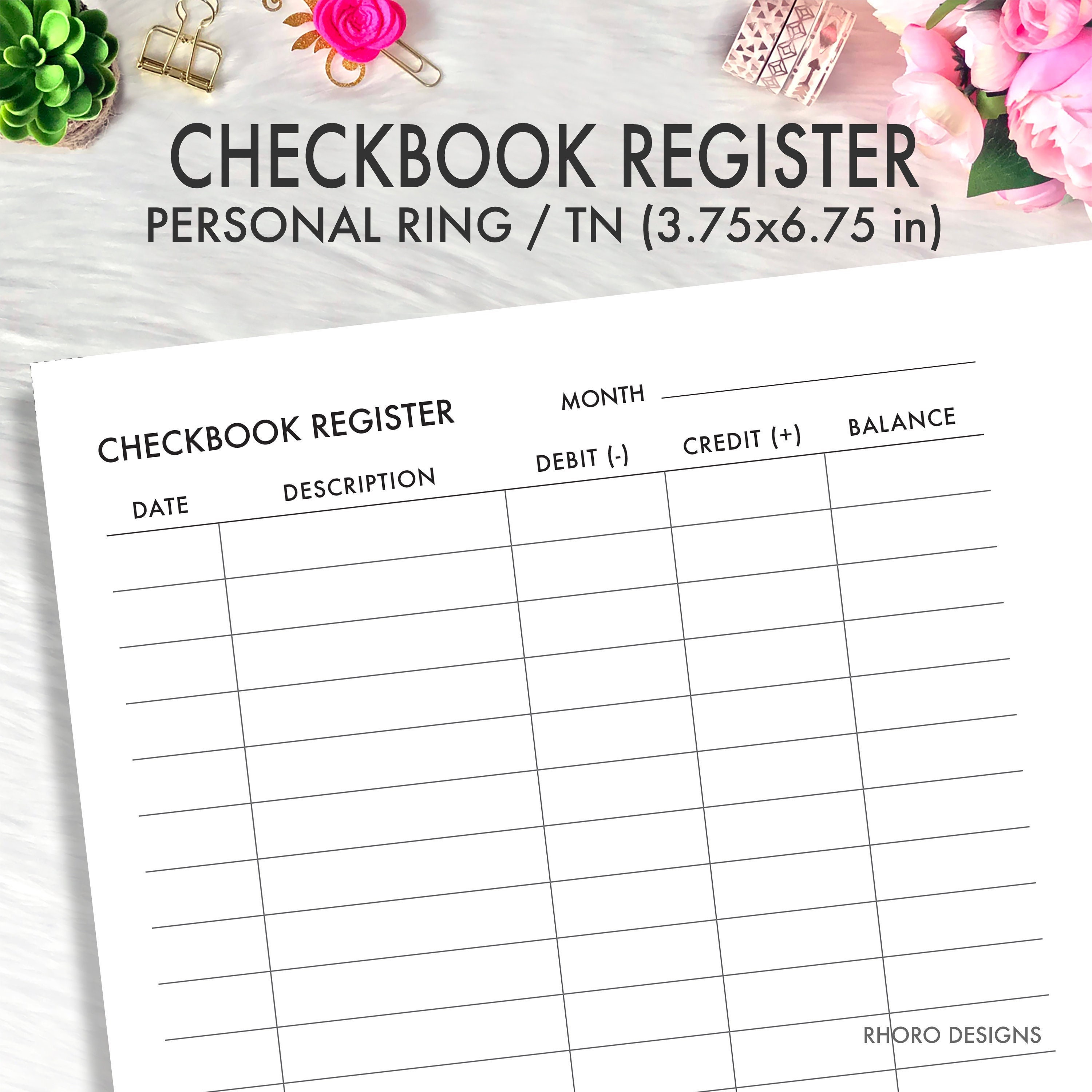 Filofax Register - Etsy