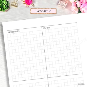 Personal Planner Inserts, Weekly Undated Printable, Filofax Personal ...