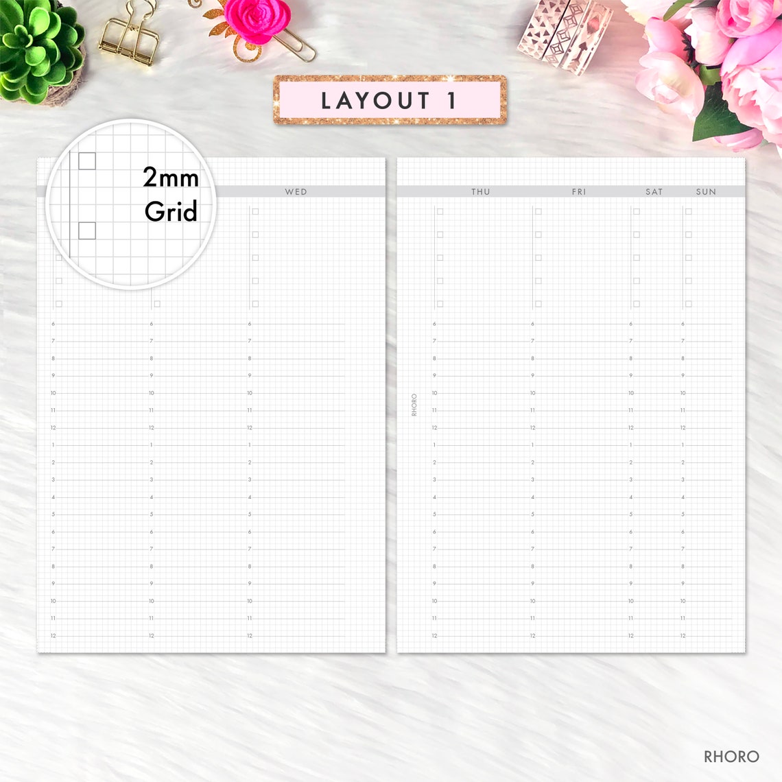 Personal Wide Inserts Personal Wide Planner Printable - Etsy