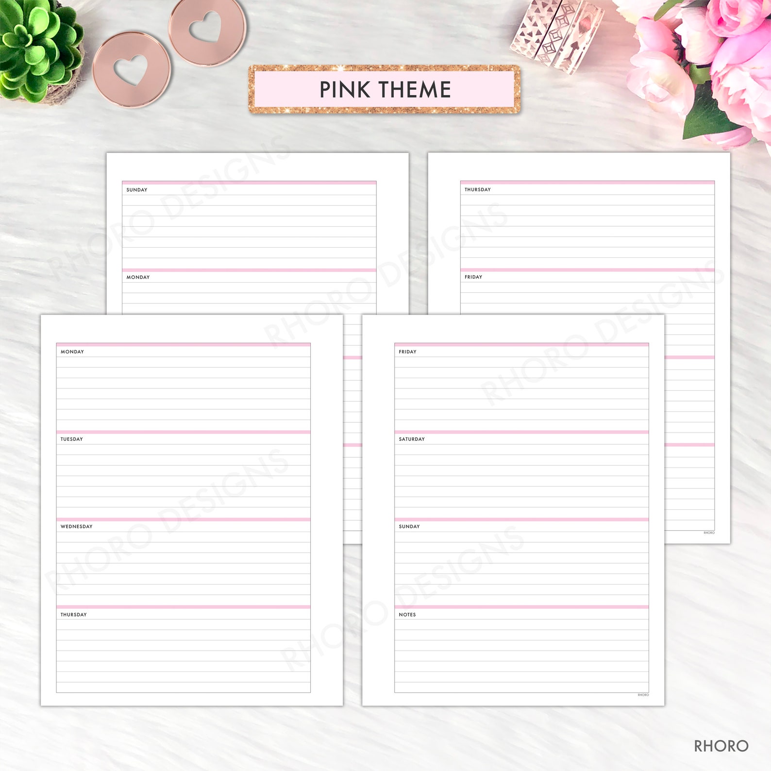Big Happy Planner Printable, Big Happy Planner Inserts, Bundle Inserts, Monthly Weekly Vertical ...