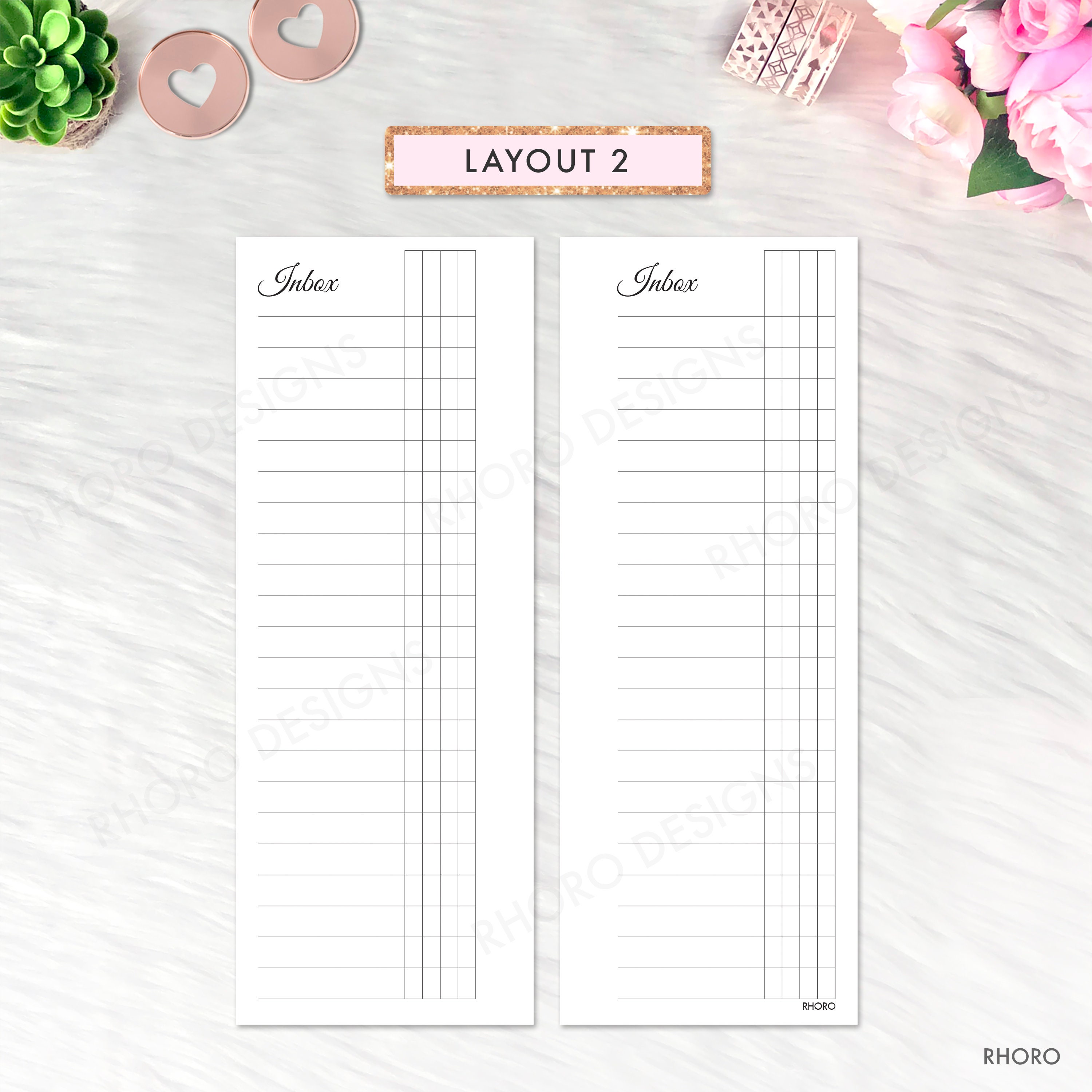 SKINNY MINI Happy Planner Inserts Happy Planner Skinny Mini Etsy