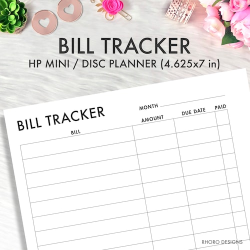 MINI HAPPY PLANNER Inserts Printable Check Register - Etsy