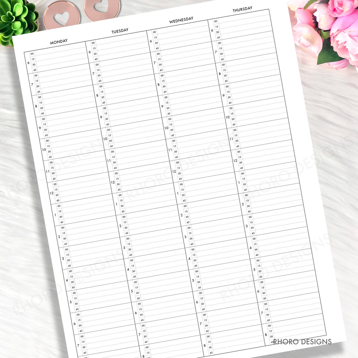 BIG HAPPY PLANNER Printable Insert, Happy Planner Appointment Schedule