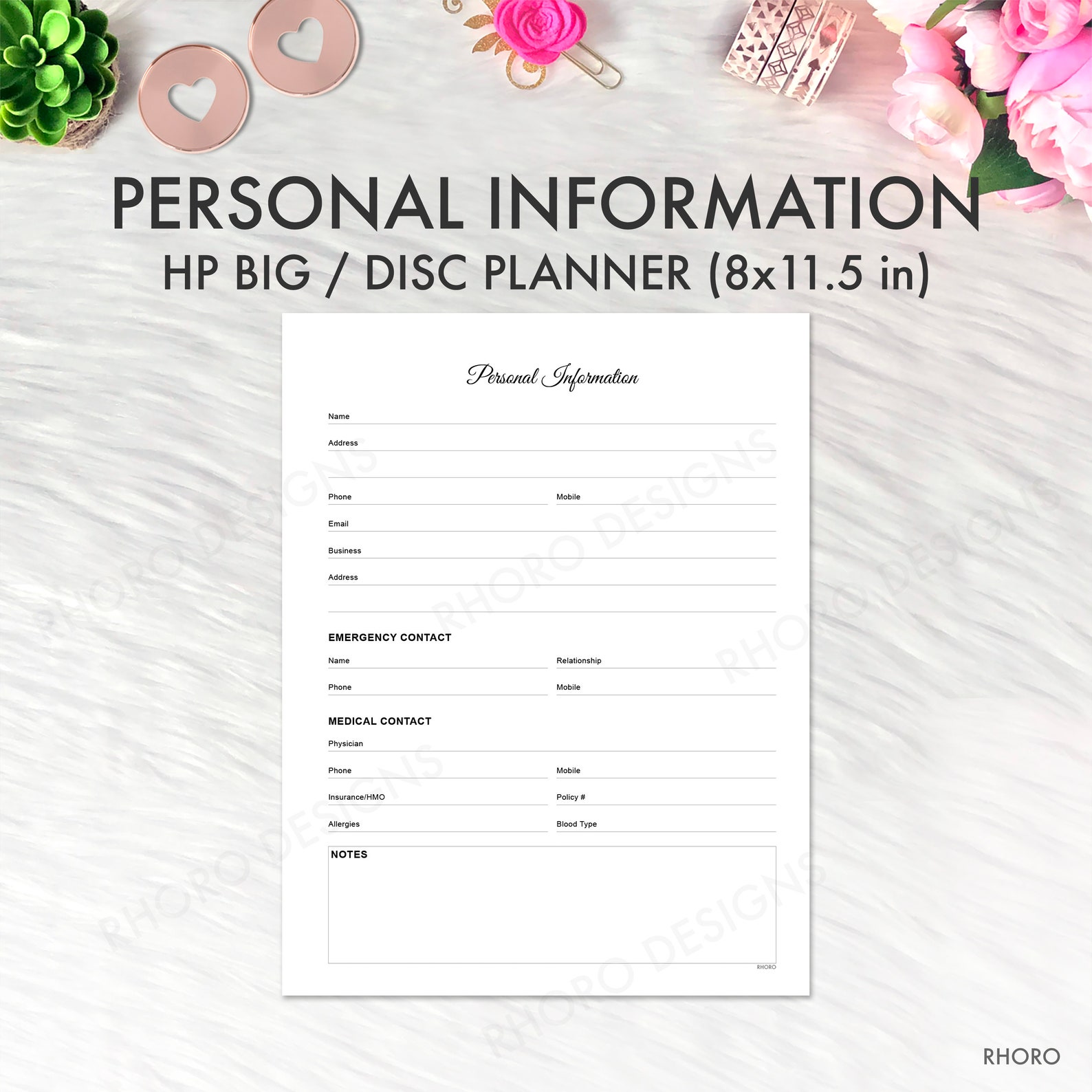 Big Happy Planner Printable, Big Happy Planner Inserts, Bundle Inserts ...