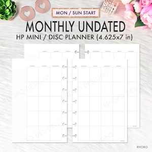MINI HAPPY PLANNER Inserts, Happy Planner Printable Inserts, Happy ...