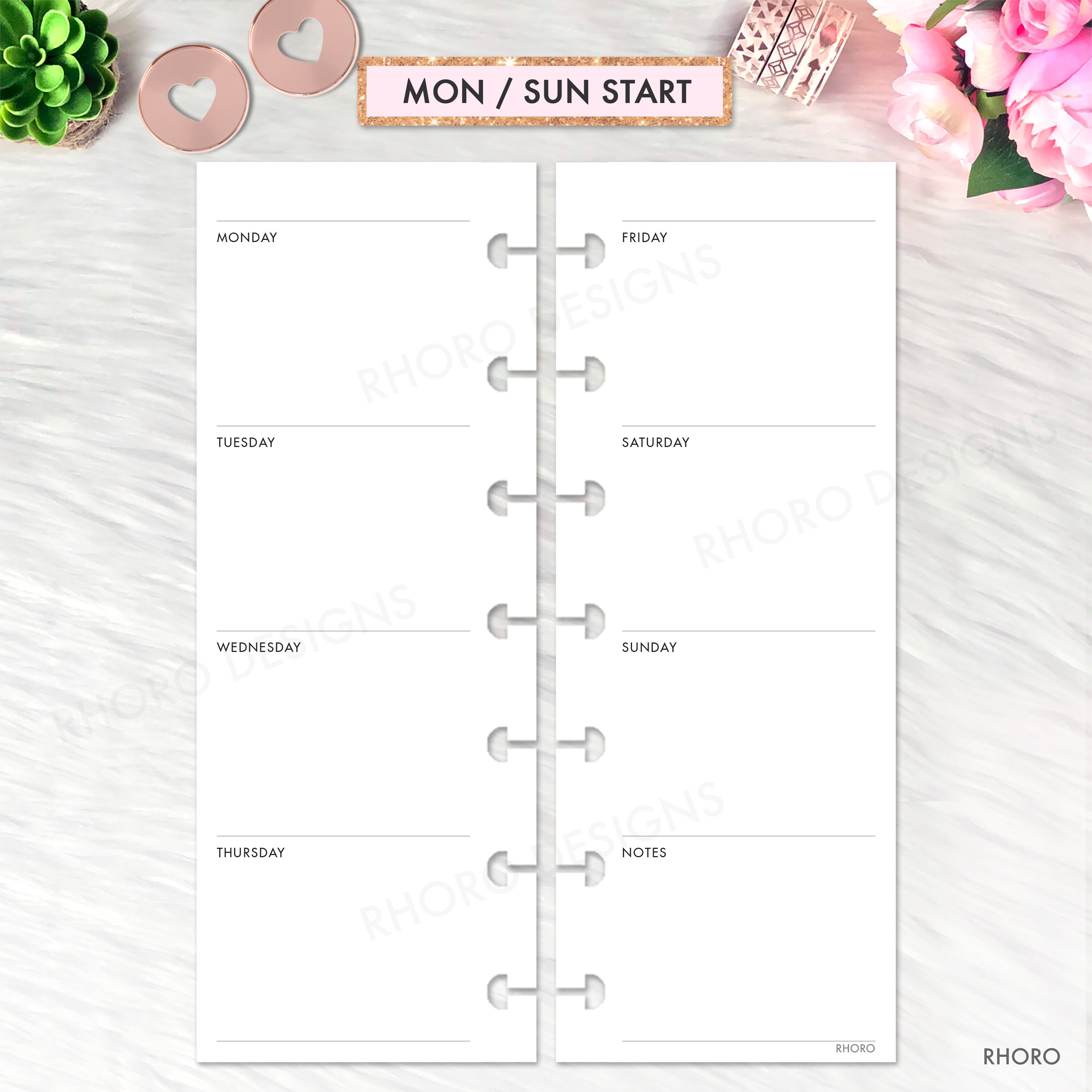 Mini Happy Planner Weekly Spreads