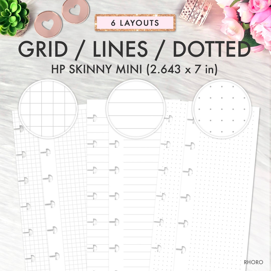 SKINNY MINI Happy Planner Inserts, Happy Planner Skinny Mini Printable ...