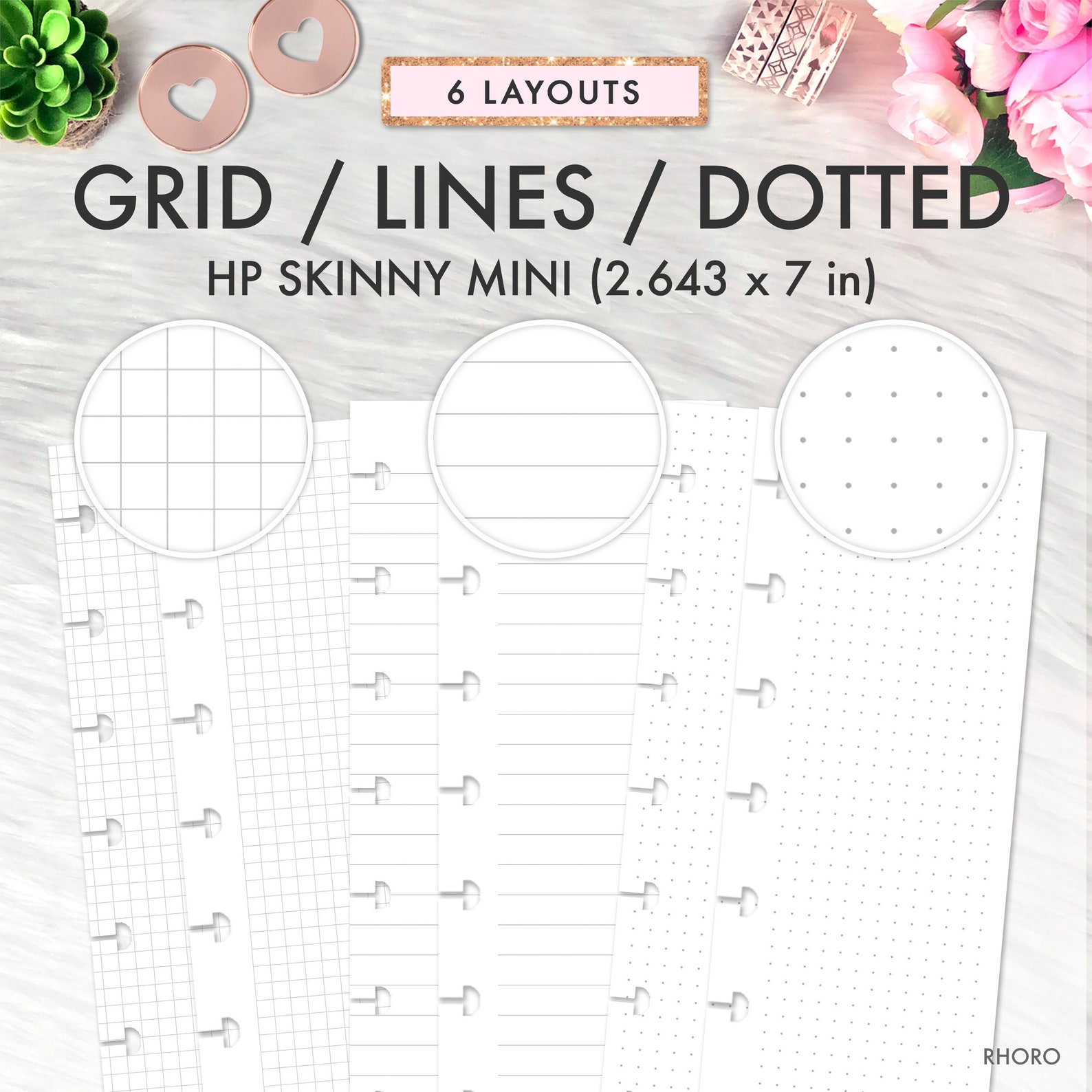 SKINNY MINI Happy Planner Inserts, Happy Planner Skinny Mini Printable ...