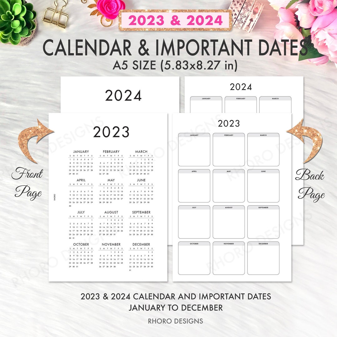 03b The 2024 Epic Monthly - Printable A5 Planner Insert