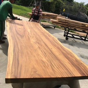 Luxury dining Live Edge Dining Table Reclaimed Single Slab , J4  Table Conference Table     360cm Length