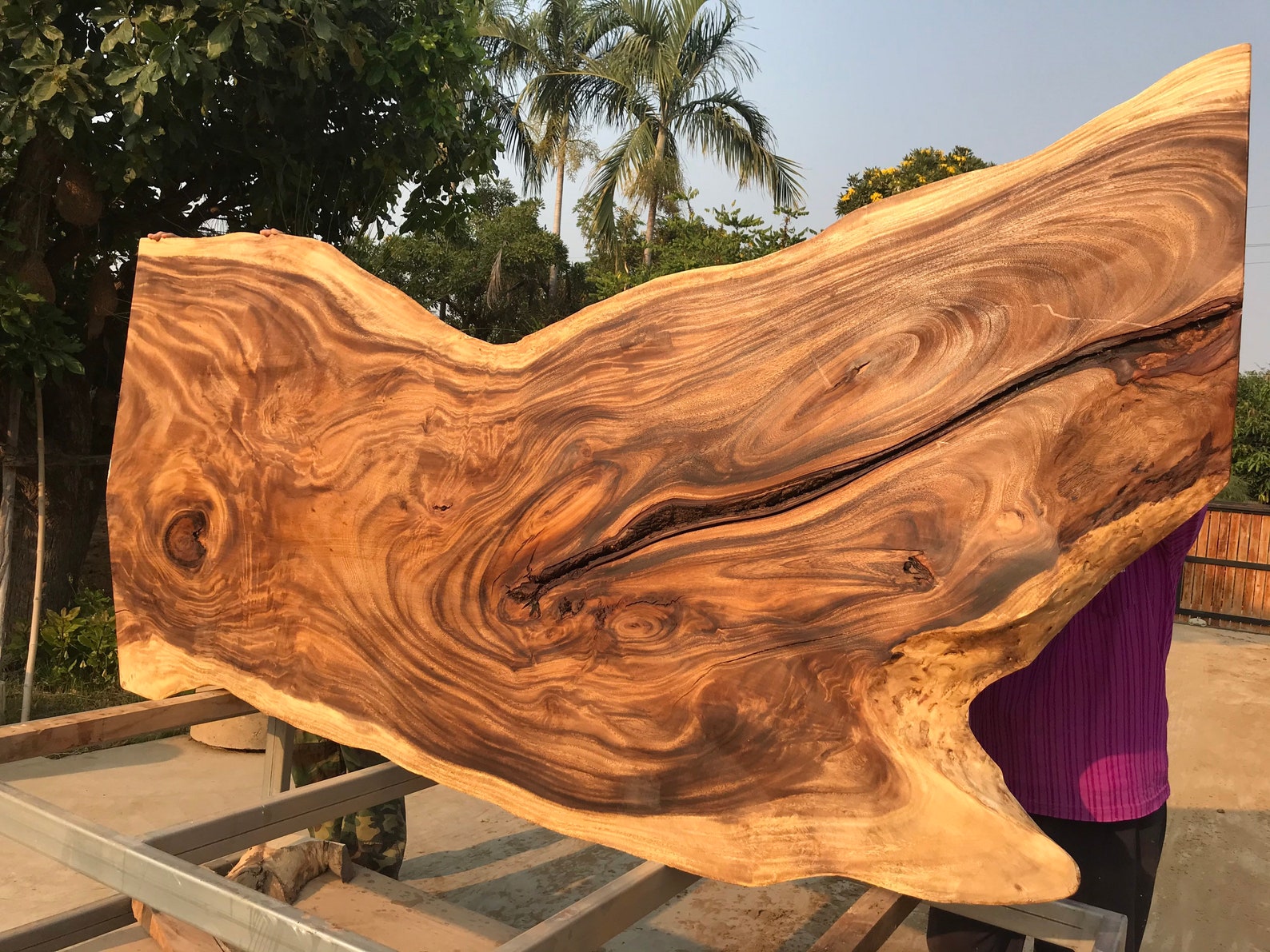 Luxury Dining Live Edge Wood Slabs Handcrafted Into Unique D3 - Etsy