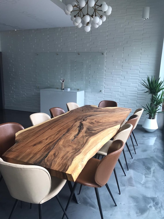 Dining Live Edge Dining Table Reclaimed Single Slablarge Rare 120 length B3 Etsy UK