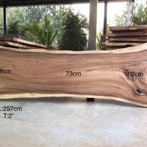 Luxury Dining Live Edge Dining Table, Live Edge Table, Custom Made Live Edge Furniture, 100''Length A1 image 2