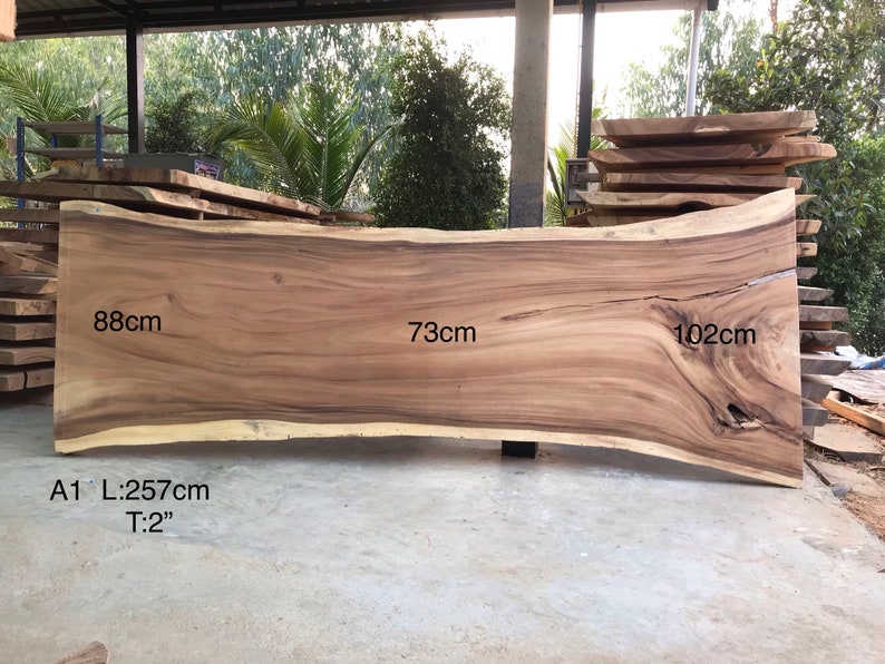 Luxury Dining Live Edge Dining Table, Live Edge Table, Custom Made Live Edge Furniture, 100''Length A1 image 2