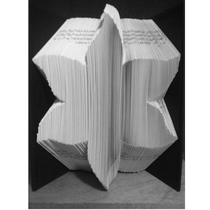 PATTERN MMF- Swirling star flower- downloadable pdf- great for bookfolding beginners