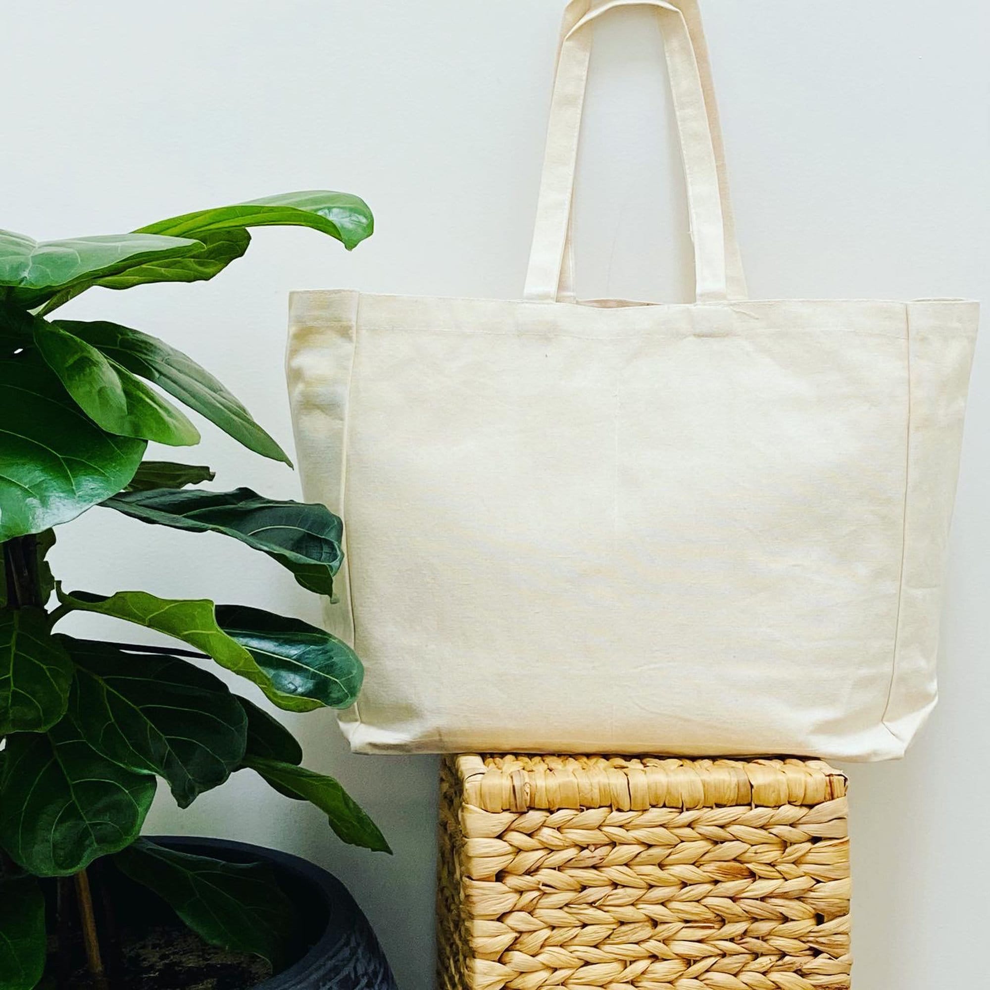 Jute Bag with Blank Front Pocket