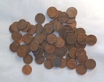 1980 Pennies By The Pound 7.9 oz of Lincoln Head Memorial Cents Unsearched for ERRORS and Varieties. Various Mints