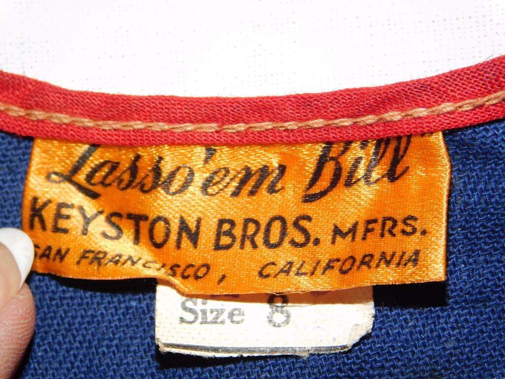 Lasso 'em Bill Vintage Kids Cowboy Outfits Keyston Bros Etsy